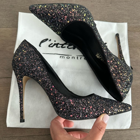 Sparkly high heeled shoe from L’intervalle Size 8 - Picture 2 of 4